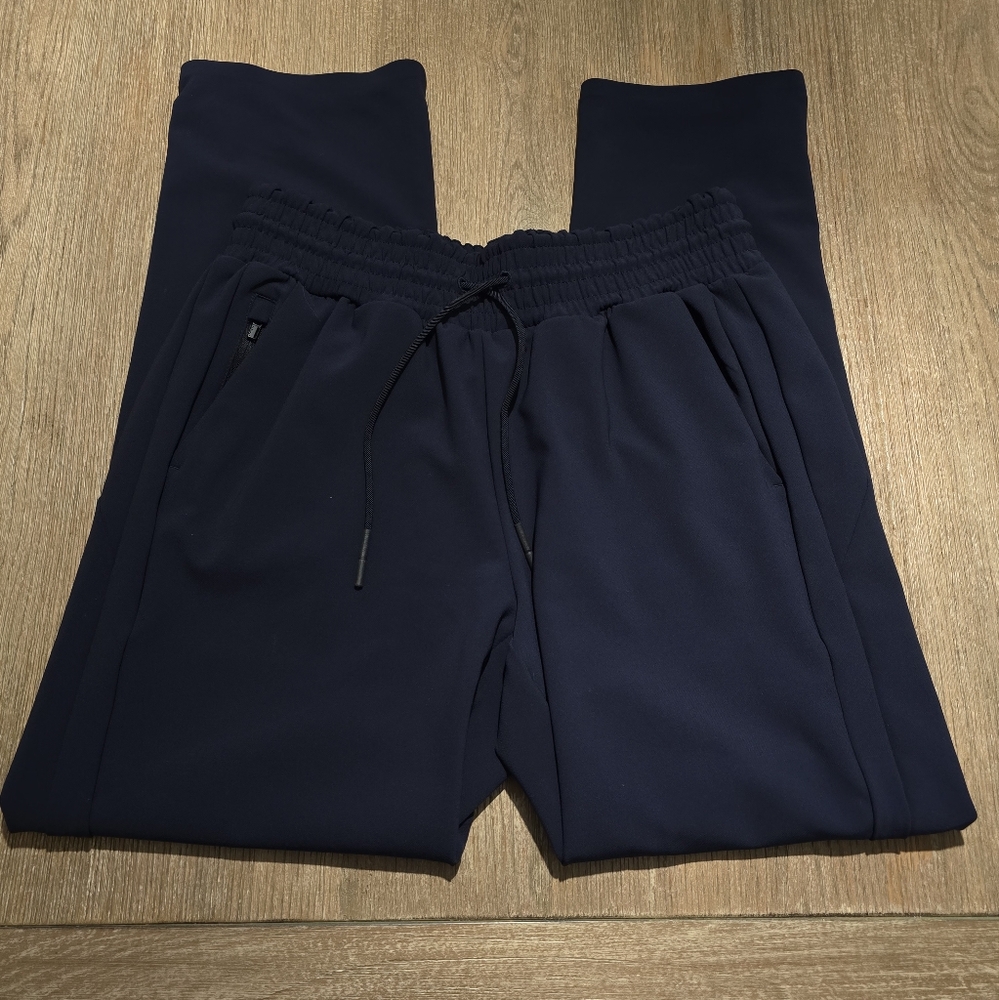 Athleta Metropolis Straight Leg Ankle Zip Navy‎ Blue Pants - Size 2